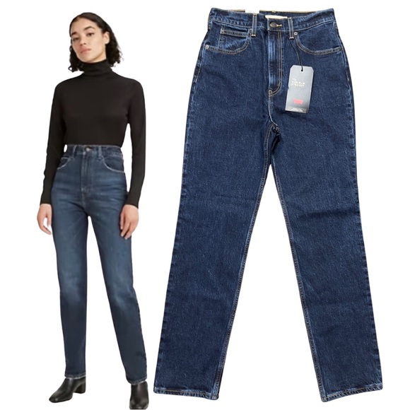 Levis Premium 70s High Slim Straight Jean Sonoma Wash - Picture 6 of 12